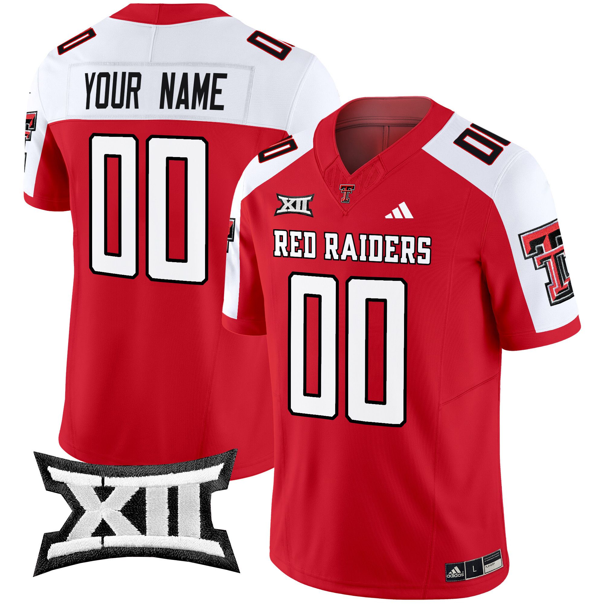 Men Texas Tech Red Raiders Red 2024 Vapor Limited Custom NCAA Jersey->customized ncaa jersey->Custom Jersey